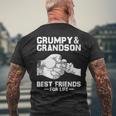 Grumpy And Grandson Best Friends For Life For Grandpa Men's Back Print T-shirt Gifts for Old Men