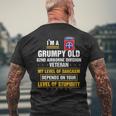 Im A Grumpy Old 82Nd Airborne Division Veteran Men's T-shirt Back Print Gifts for Old Men