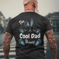 Happy Easter The Cool Dad Bunny Matching Family Easter Mens Back Print T-shirt Gifts for Old Men