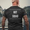 Hiit Squad Novelty Gym Workout Men's Back Print T-shirt Gifts for Old Men