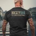 Hockey Dad Like Normal Dad But Cooler Hockey Dad Men's T-shirt Back Print Gifts for Old Men