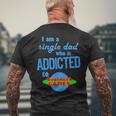 I Am A Single Dad Who Is Addicted To Coolmath Games Mens Back Print T-shirt Gifts for Old Men
