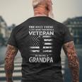 I Love More Than A Veteran Is Being Grandpa Army Pride Gift Gift For Mens Mens Back Print T-shirt Gifts for Old Men