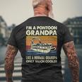 Im A Pontoon Grandpa Like A Normal Grandpa Only Much Cooler Mens Back Print T-shirt Gifts for Old Men