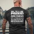 Im A Proud Girlfriend Of An Awesome Mechanic Mens Back Print T-shirt Gifts for Old Men