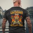 Im Not Just A Lacrosse Dad I Am The Goalies Dad Mens Back Print T-shirt Gifts for Old Men