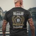 Its A Beagles Thing You Wouldnt Understand Shirt Beagles Family Crest Coat Of Arm Mens Back Print T-shirt Gifts for Old Men