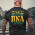 Jamaica Its In My Dna Jamaican Flag Pride Men's Back Print T-shirt Gifts for Old Men