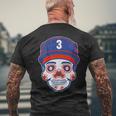 Jeremy Peña Sugar Skull Men's Crewneck Short Sleeve Back Print T-shirt Gifts for Old Men