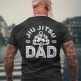 Mens Jiu Jitsu Dad For Men Martial Arts Brazilian Jiujitsu Men's T-shirt Back Print Gifts for Old Men