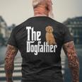 Labradoodle Dog Dad Dogfather Dogs Daddy Father Mens Back Print T-shirt Gifts for Old Men
