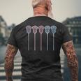Lacrosse Lacrosse Sticks Woman Girls Retro Men's T-shirt Back Print Gifts for Old Men