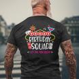 Las Vegas Birthday Vegas Girls Trip Vegas Birthday Squad Men's Back Print T-shirt Gifts for Old Men