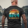 A Lot Can Happen In Three Days Cross Vintage Classic Men's Back Print T-shirt Gifts for Old Men