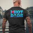 I Love Hot Dads Valentine’S Day Men's Back Print T-shirt Gifts for Old Men