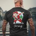 Loving Name Gift Santa Loving Mens Back Print T-shirt Gifts for Old Men