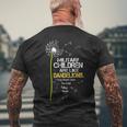 Military Children Are Like Dandelions They Bloom Mens Back Print T-shirt Gifts for Old Men
