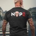 Nope Biden V2 Men's Back Print T-shirt Gifts for Old Men