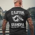 It Is Official Im Going To Be A Grandpa Again 2023 Men's Back Print T-shirt Gifts for Old Men