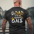 Old School Funny Hip Hop Dad Of The Notorious One Mens Back Print T-shirt Gifts for Old Men