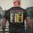 Oldometer 39 40 40Th Turning 40 Birthday Men's T-shirt Back Print Gifts for Old Men