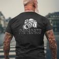 Paparazzi Dad Photographer Retro Camera Men's T-shirt Back Print Gifts for Old Men