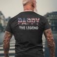 Pappy Patriotic Grandpa Fathers Day 4Th Of July Idea Men's Back Print T-shirt Gifts for Old Men