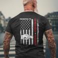 Patriotic Mens Promoted To Daddy Est 2023 First Time Dad V2 Men's T-shirt Back Print Gifts for Old Men