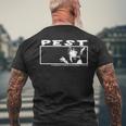 Pest Us Government Is Working On An Antivenom At This Time Men's Back Print T-shirt Gifts for Old Men
