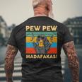 Pew Madafakas Pew Dachshund Lover Men's T-shirt Back Print Gifts for Old Men