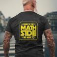 Pi Day - Come To The Math Side We Have Pi Men's Back Print T-shirt Gifts for Old Men
