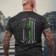 The Pipes Are Calling Saint Patricks Day Bagpipe Men's Back Print T-shirt Gifts for Old Men