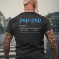 Pop Pop Gifts Grandpa Fathers Day Pop-Pop Mens Back Print T-shirt Gifts for Old Men