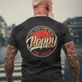 Poppy The Man The Myth The Legend Funny Fathers Day Gift For Mens Mens Back Print T-shirt Gifts for Old Men