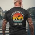 Promoted To Dad Est 2022 Vintage Sun Family Soon To Be Dad Men's T-shirt Back Print Gifts for Old Men