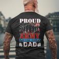 Proud Army National Guard Dad Fathers Day Veteran Men's T-shirt Back Print Gifts for Old Men