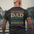 Im A Proud Dad From Daughter Fathers Day Vintage Men's T-shirt Back Print Gifts for Old Men