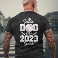 Proud Dad Of A Baseball Senior 2023 Funny Baseball Dad Mens Back Print T-shirt Gifts for Old Men