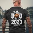 Proud Dad Of A Football Senior 2023 Funny Football Dad Mens Back Print T-shirt Gifts for Old Men