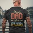 Proud Dad Of Official Teenager 13Th Birthday 13 Years Old V2 Men's Back Print T-shirt Gifts for Old Men