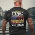 Proud Stepdad Vietnam War Veteran Matching With Stepson Men's T-shirt Back Print Gifts for Old Men