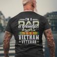 Proud Vietnam Veteran Flag & Military Veterans Day Veteran Men's T-shirt Back Print Gifts for Old Men