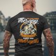 For Some There’S Therapy For The Rest Of Us Biker Men's Back Print T-shirt Gifts for Old Men