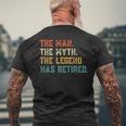 Retired 2023 The Man Myth Legend Has Retired Retirement Gift Gift For Mens Mens Back Print T-shirt Gifts for Old Men