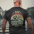Retro Dad Again Est 2023 Loading Future New Vintage Men's T-shirt Back Print Gifts for Old Men