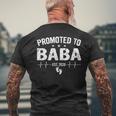 Retro Promoted To Baba Est 2020 Fathers Day New Grandpa Men's T-shirt Back Print Gifts for Old Men