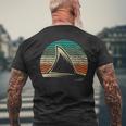 Retro Shark Tail - Marine Biologist Shark Lovers Wildlife Men's T-shirt Back Print Gifts for Old Men
