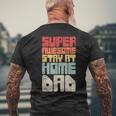 Retro Vintage Husband Stay At Home Dad Men's T-shirt Back Print Gifts for Old Men