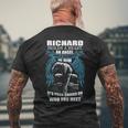 Richard Name Gift Richard And A Mad Man In Him V2 Mens Back Print T-shirt Gifts for Old Men