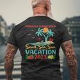 Sand Sea Sun Vacation 2023 Pensacola Florida Beach Men's Back Print T-shirt Gifts for Old Men